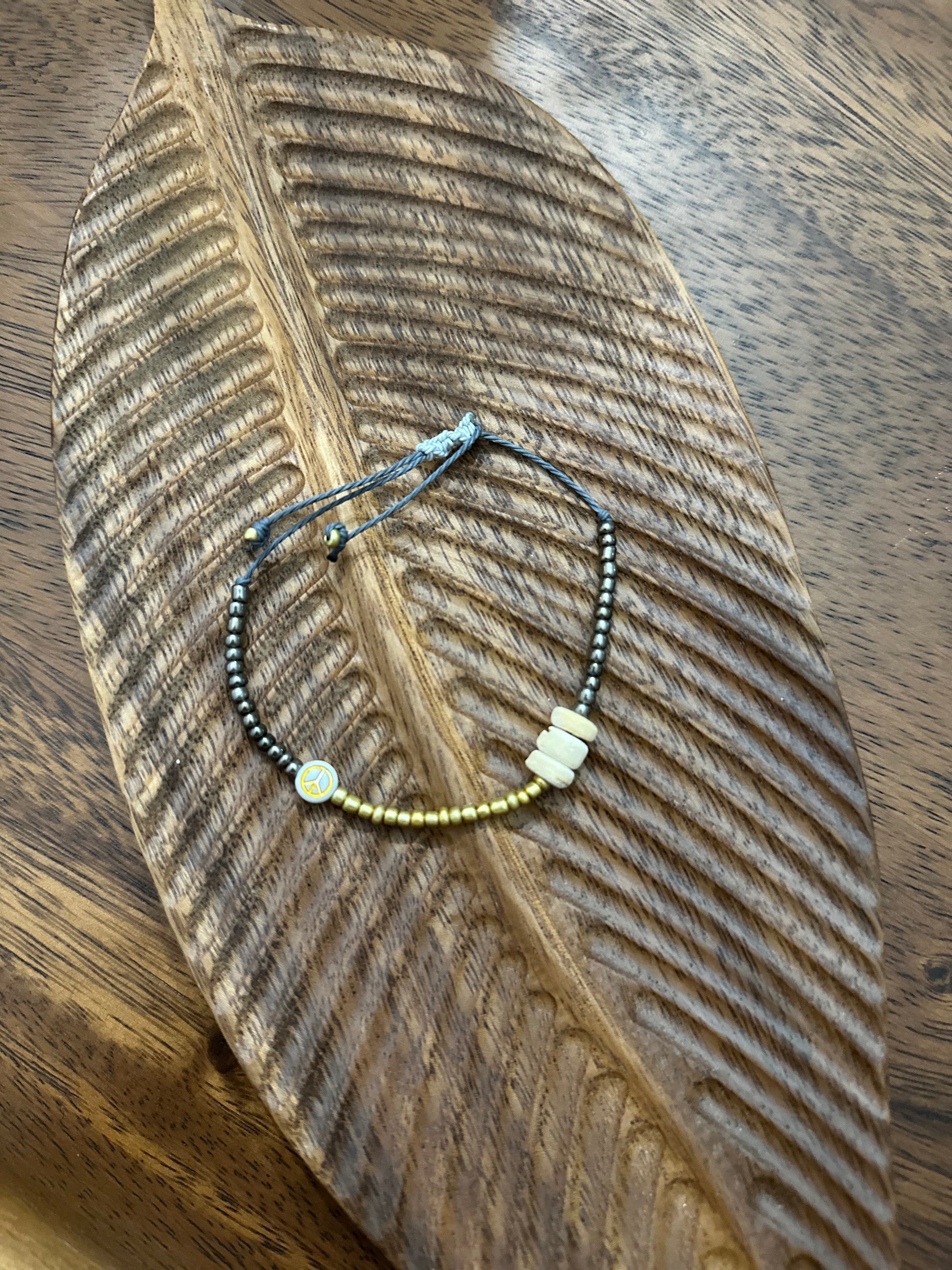 Beaded Peace Bracelet