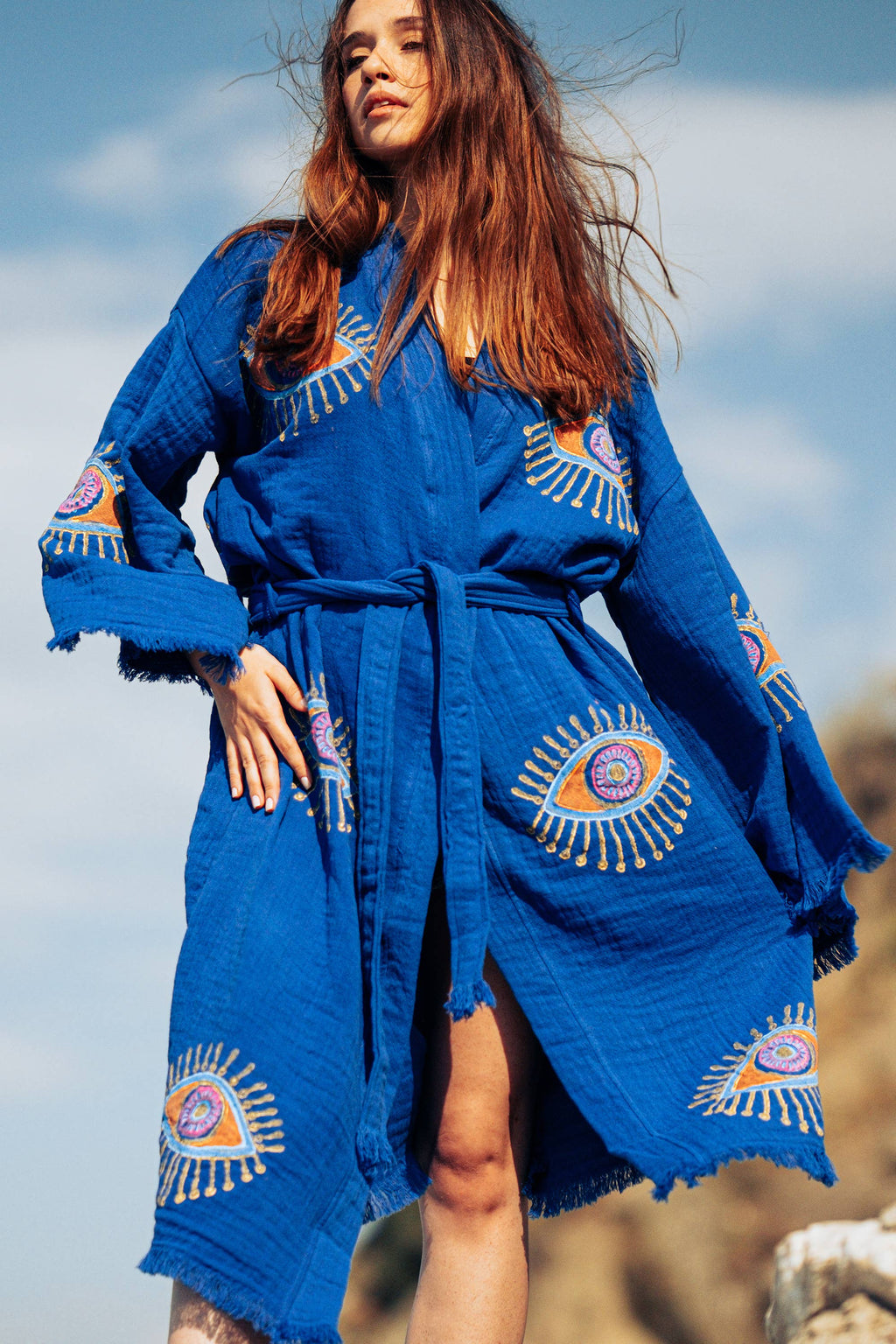 Green Evil Eye Robe