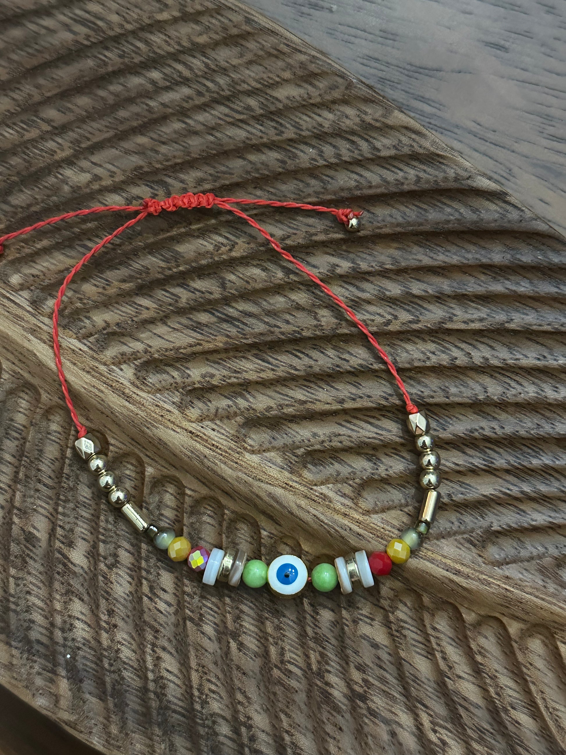 Beaded Evil Eye Bracelet