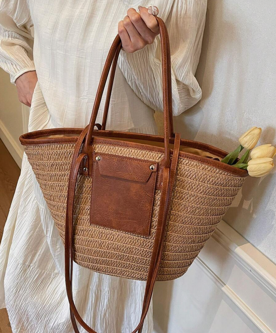 Sienna Woven Tote Bag