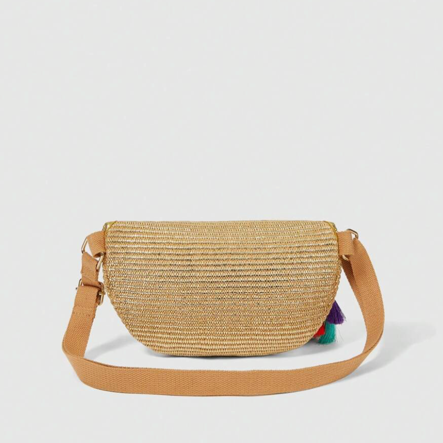 Solstice Straw Belt Bag