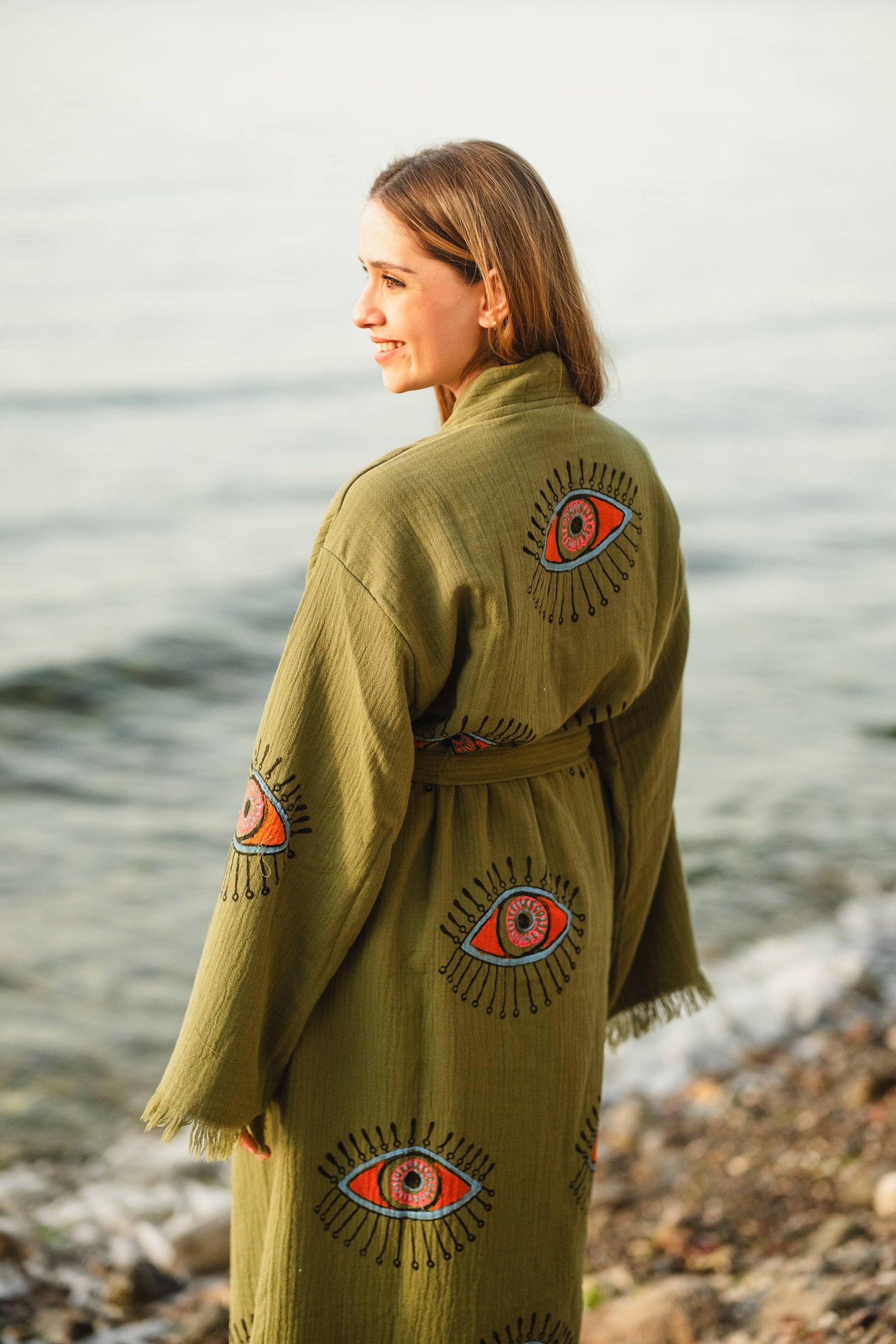 Green Evil Eye Robe