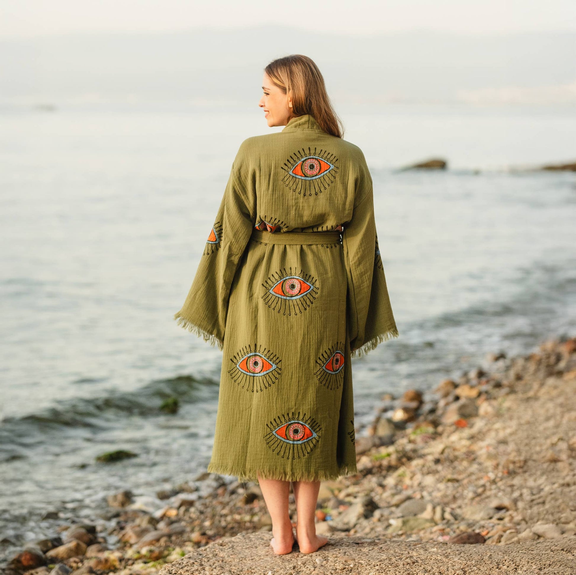 Green Evil Eye Robe