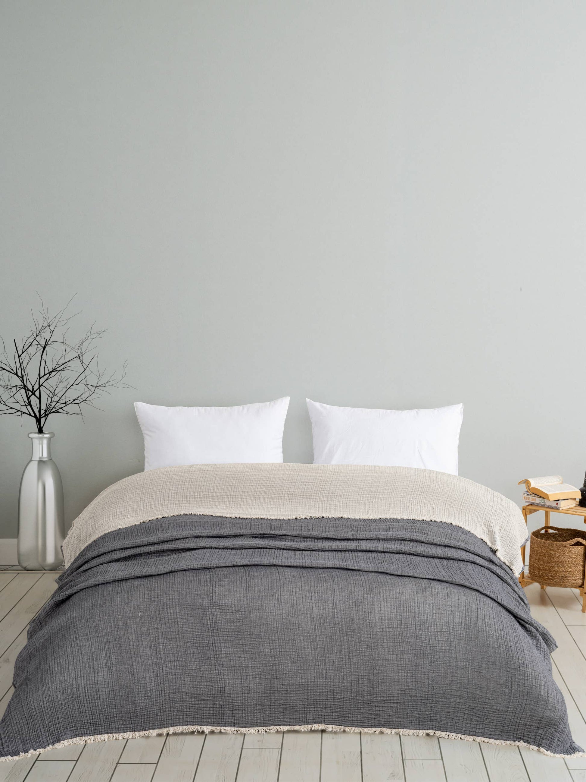 4 Layers Muslin Blanket | Quilted Blanket | King Size